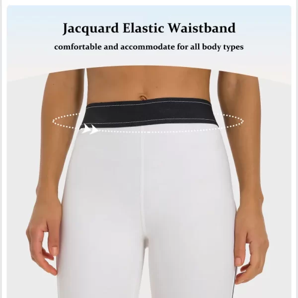 Farbblock-Sport-Leggings für Damen, Yoga, Laufen, Workout, Training