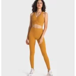 Evrlue Pro Ruched V-neck Longline Sports Bra (6)