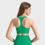 One Piece Racer Back Sports Bra with Fixed Pad (17)