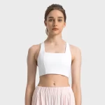 One Piece Racer Back Sports Bra with Fixed Pad (24)