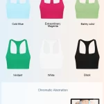 One Piece Racer Back Sports Bra with Fixed Pad (5)