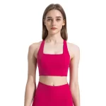 One Piece Racer Back Sports Bra with Fixed Pad (9)