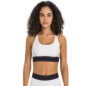 High Impact Sports Bra with Adjustable Shoulder Straps for Workouts