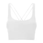 Women’s Longline Strappy Cross Back Sports Bra (13)