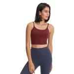 Dames Cami Crop met ingebouwde beha voor training