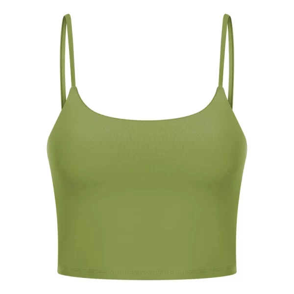 Dames Cami Crop met ingebouwde beha voor training