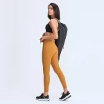 Women’s Running Leggings with Phone Pockets Golden Brown (1)