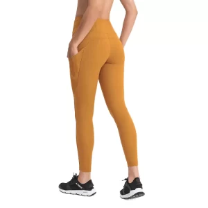 Bingkap senaman dengan poket telefon untuk wanita