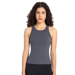Snug fit racerback workout tank top for women