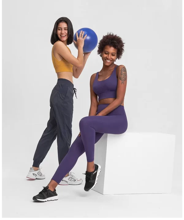 High Waist Solid Workout Leggings for Women