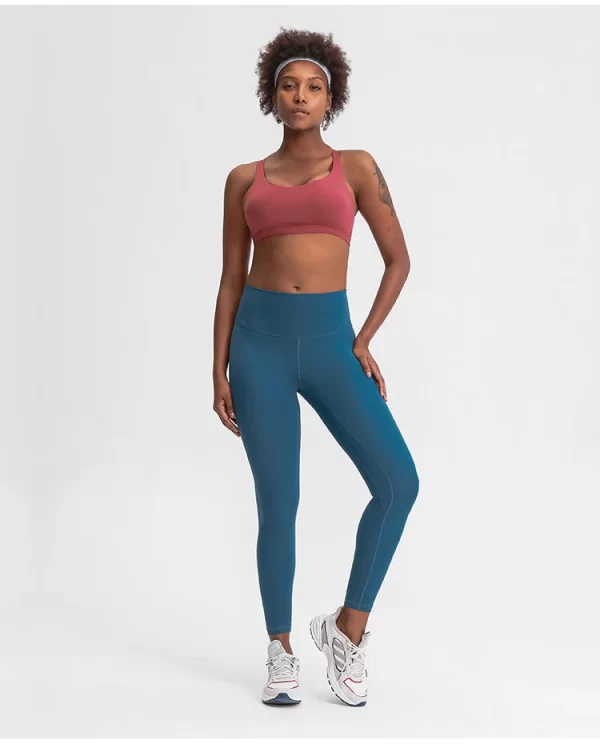 High Waist Solid Workout Leggings for Women