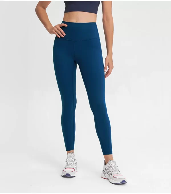 High Waist Solid Workout Leggings for Women