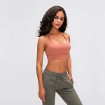 W’omens Strappy Cross Back Sports Bras (3)