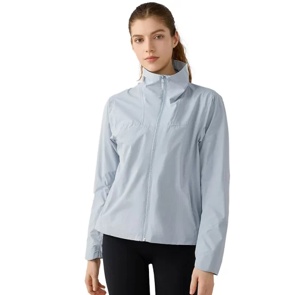 Προσαρμοσμένο Rain Jacket Hoodless Fleece LineD Windbreaker