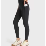 UltraFlex Women’s 78 带侧袋的高腰打底裤，适合瑜伽跑步锻炼 (20)