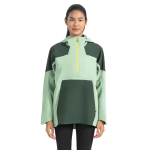 Jaket hujan kalis air uniseks untuk mendaki