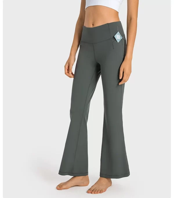 thumbnail image 2 of Women's Wide Leg Sweatpants Lightweight And Loose Womens Wide Leg Yoga Pants Wide Legged Pants For Women Casual Loose Yoga Pants With Pockets 2024 Womens Casualpants Black 2 of 13