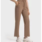 Pantalon de survêtement à jambe droite avec poches pour femme (14)