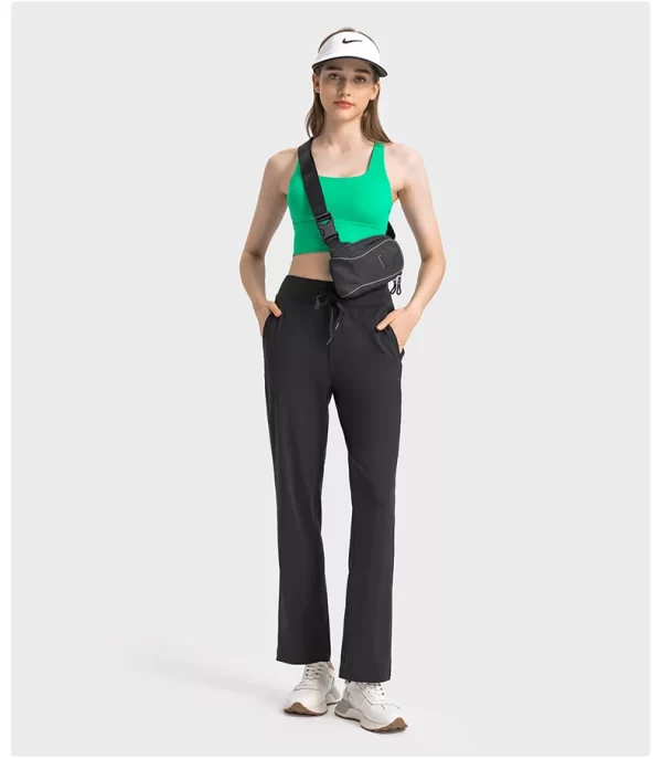 Women's Straight Leg Sweatpants with Drawcord Lounge Workout