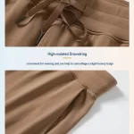 Pantalon de survêtement à jambe droite avec poches pour femme (26)