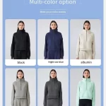 Kanguru Cepli, Üstün Sıcaklık Sağlayan Yarım Fermuarlı Pamuklu Kadın Kazak (26)