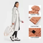 Women’s Waterproof Trench Coat with Hood (7)
