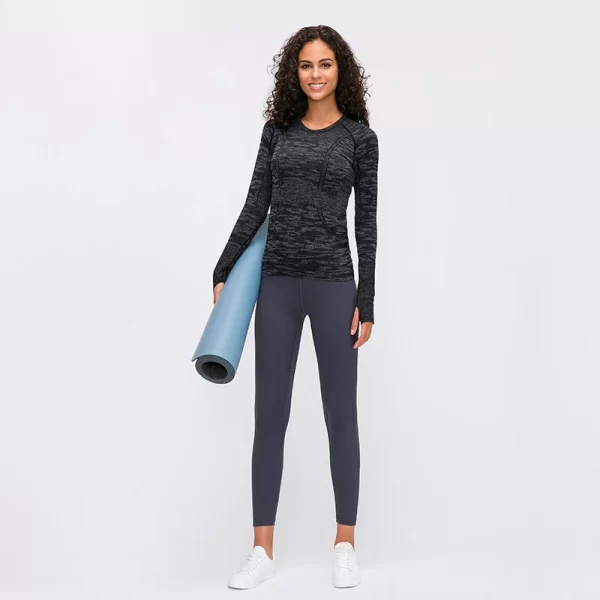 sømløse langærmede T-shirts til kvinder