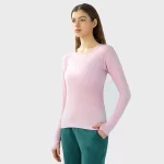 JacquAir Women’s Seamless Wokrout Shirts with Tumble Hole (19)