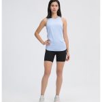Sleeveless Workout Shirts Womens Open Back Gym Tank Top (13)