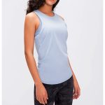 Sleeveless Workout Shirts Womens Open Back Gym Tank Top (18)