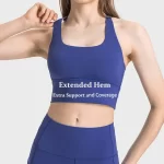 Sutiã esportivo com almofadas costuradas, sutiãs de ioga cruzados nas costas (15)