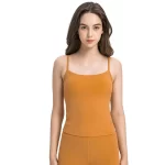 Women’s Cami Sports Bra Spaghetti Strap Tank Top for Yoga Workout Training (14)