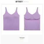 Womens sports bra tank top for yoga workout running (1)
