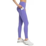 Luxeflow High-Waisted Yoga Tights with Pockets Women No Front Seam Gym Legging (1)