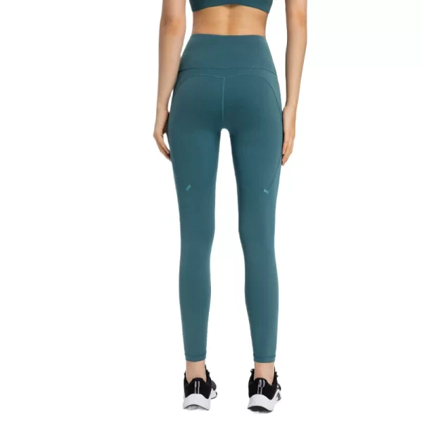 High waisted yoga leggings with pockets women’s no front seam gym leggings