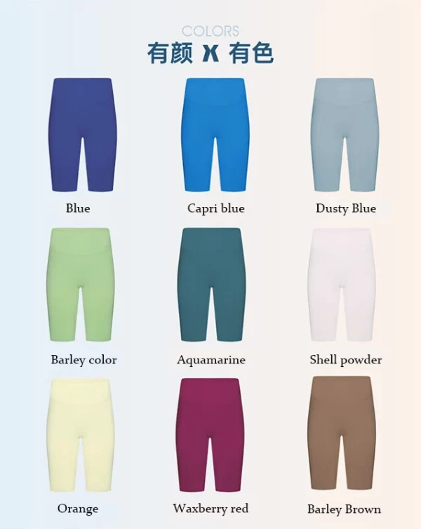 Women's Workout Biker Shorts High Waist Legging Shorts