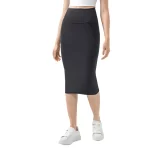 Evrlue’s new double 6 sexy slit hip skirt for women, casual commuting sports skirts (14)