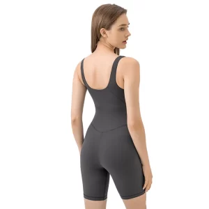 Jumpsuit Shorts Women One Pice Romper for Yoga Pilates Workout