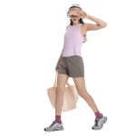 Dames mouwloze reflecterende koel-droge gym atletische workout tops yoga shirts (16)