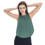 Dames mouwloze reflecterende koel-droge gym atletische workout tops yoga shirts (18)