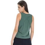 Dames mouwloze reflecterende koel-droge gym atletische workout tops yoga shirts (21)