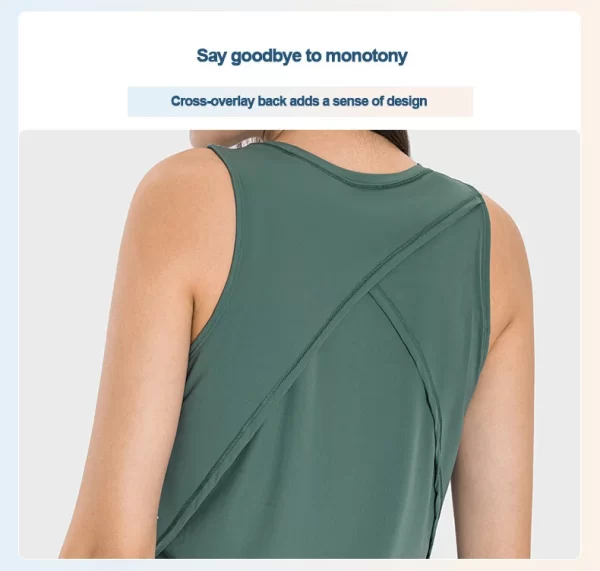 Mouwloze shirts dames gym workout yoga tanktop