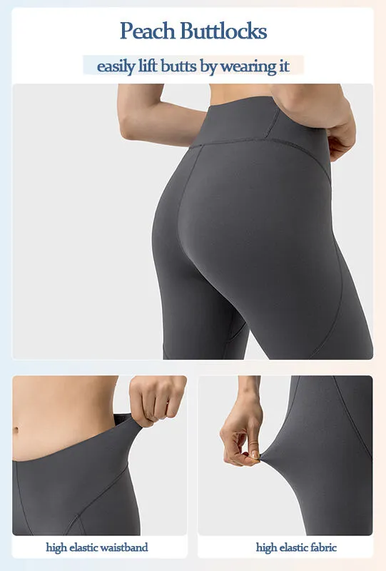 Wanita borong v membentuk pinggang rendah seksi push up yoga gym legging