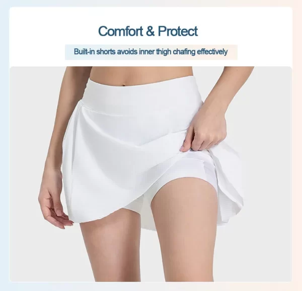 Tenis Sporları Koşu için Cepli İç Şort Golf Gömlekleri