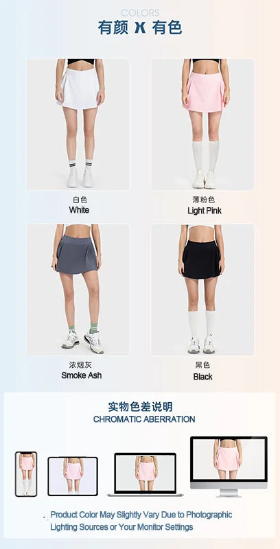 Tenis Sporları Koşu için Cepli İç Şort Golf Gömlekleri