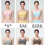 Womens Two Wear Way Sports Bra with Adjustable Buckle Back for Leisure and Workouts (25)