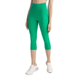 Wholesale Women High Waisted Capri Leggings with Hidden Pocket (13)