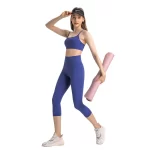 Wholesale Women High Waisted Capri Leggings with Hidden Pocket (23)