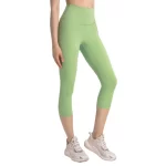 Wholesale Women High Waisted Capri Leggings with Hidden Pocket (31)
