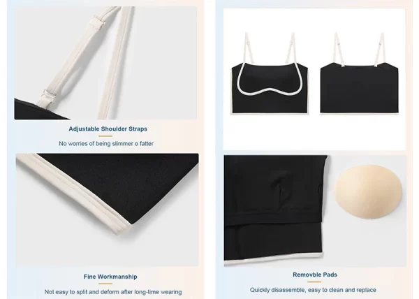 حمالة صدر رياضية مدمجة للنساء لممارسة تمارين اليوجا واللياقة البدنية